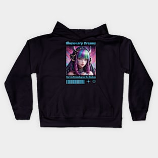 Anime Psychedelia: Embrace the Mind-Altering Journey Kids Hoodie